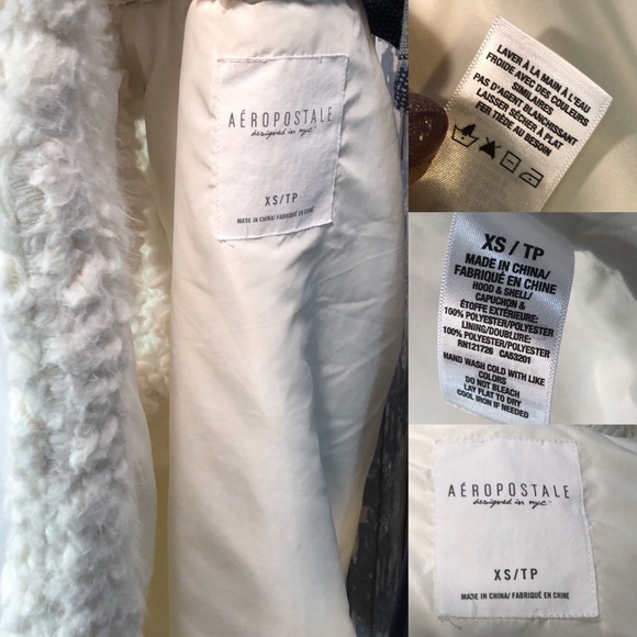 Aeropostale Ivory Fuzzy Faux Fur Hooded Vest - XS - Picture 3 of 8